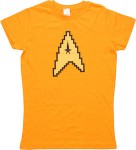 Star Trek 8 Bit Command Logo Women's T-Shirt
