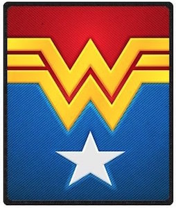 Wonder Woman Logo Design Throw Blanket