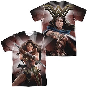 Wonder Woman Front And Back T-Shirt