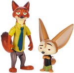 Disney Zootopia Nick Wilde & Finnick Action Figures