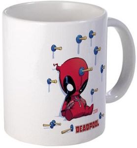 Deadpool Comic Darts Mug