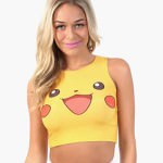 Women's Pokemon Pikachu Crop Top