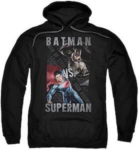 Black Batman VS Superman Hoodie