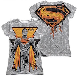 Women's Superman And Logo T-Shirt