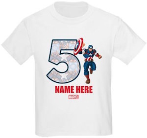 Captain America 5 Year Old T-Shirt