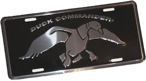 Duck Commander License Plate