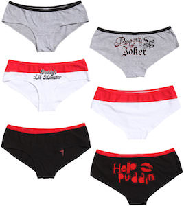 Suicide Squad Harley Quinn 3 Pairs Of Women's Panties