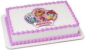 PAW Patrol Cake Topper Image With Skye, Everest And Marshall