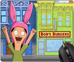 Bob's Burgers Restaurant And Louise Mousepad