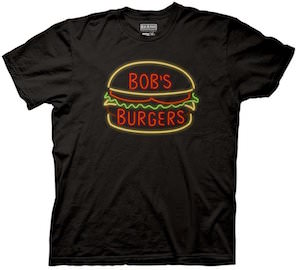 Bob’s Burgers Neon Burger Logo T-Shirt