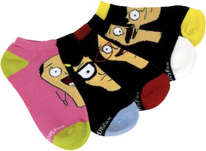 Bob’s Burgers 5 Pairs of Socks With Each Family Member On Them