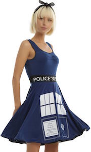 Doctor Who Tardis Costume Skater Dress