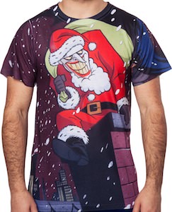 The Joker As Santa Christmas T-Shirt