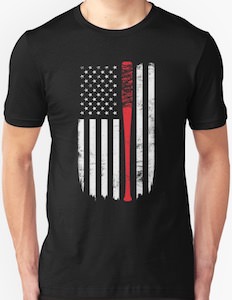 The Walking Dead Lucille Bat And Flag T-Shirt