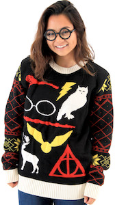 Harry Potter Items Christmas Sweater