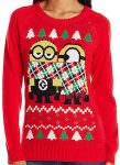 Despicable Me Scarfed Minions Christmas sweater