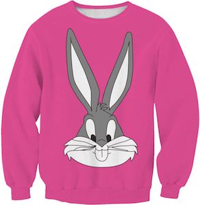 Looney Tunes Pink Bugs Bunny Sweater