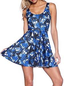 Doctor Who Tumbling Tardis Skatter Dress