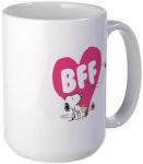 Peanuts Snoopy And Woodstock BFF Heart Mug