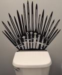 Game of Thrones Toilet Iron Throne Wall Decal