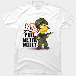 Full Metal Milhouse T-Shirt