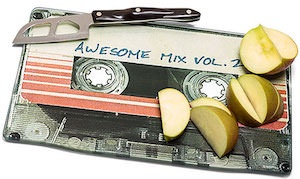 Guardians of the Galaxy Mix Tape Cutting Board