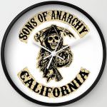 Sons Of Anarchy Reaper Logo Wall Clock