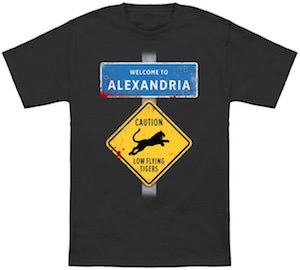 Welcome To Alexandria Caution Low Flying Tigers T-Shirt