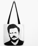 Parks And Recreation Ron Swanson Tote Bag