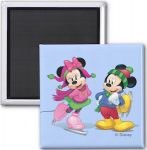 Disney Mickey And Minnie Ice Skating Magnet