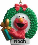 Personalized Elmo Christmas Ornament