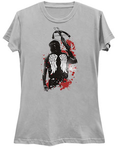 The Walking Dead Daryl With Wings And Crossbow T-Shirt