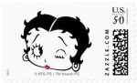 Betty Boop Postage Stamp