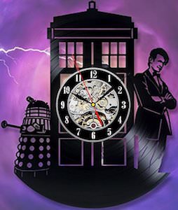 Doctor Who Vinyl Record Wall Clock