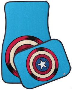 Captain America Shield Car Floor Mats