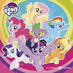 2019 My Little Pony Wall Calendar