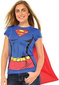 Supergirl Costume T-Shirt With Cape