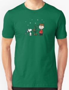 Charlie Brown And Snoopy Christmas Tree T-Shirt
