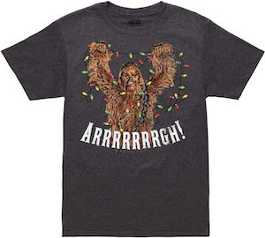 Star Wars Chewbacca Christmas Lights T-Shirt