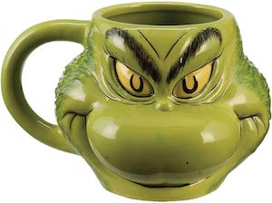 Scultped Grinch Mug