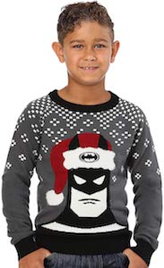 Batman With Santa Hat Kids Christmas Sweater