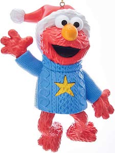 Sesame Street Elmo In Sweater Christmas Ornament