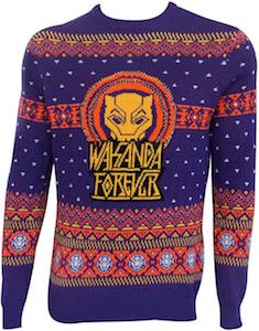 Black Panther Wakanda Forever Christmas Sweater