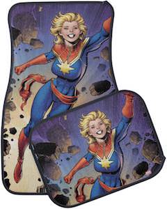 Captain Marvel Car Mats