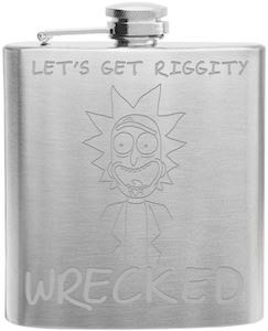 Rick Let’s get Riggity Wrecked Flask