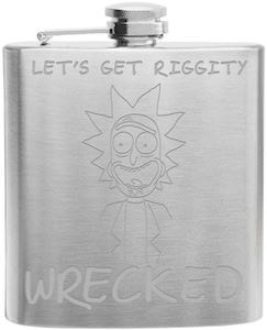 Rick Let's get Riggity Wrecked Flask from Rick and Morty