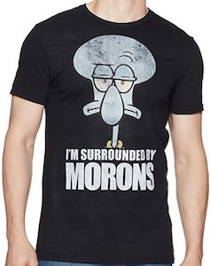 Squidward Surrounded By Morons T-Shirt