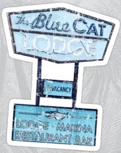 Ozark The Blue Cat Lodge Sticker