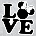 Love Minnie Mouse Sticker
