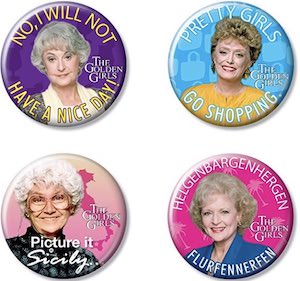 Golden Girls Button Set